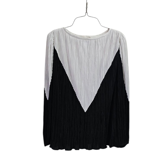 Vintage Black and White Abstract Accordion Top, by Hal Ferman - Picture 1 of 5